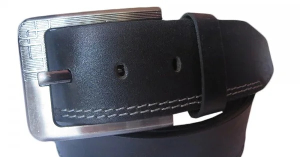 Side Stitched Leather Belt