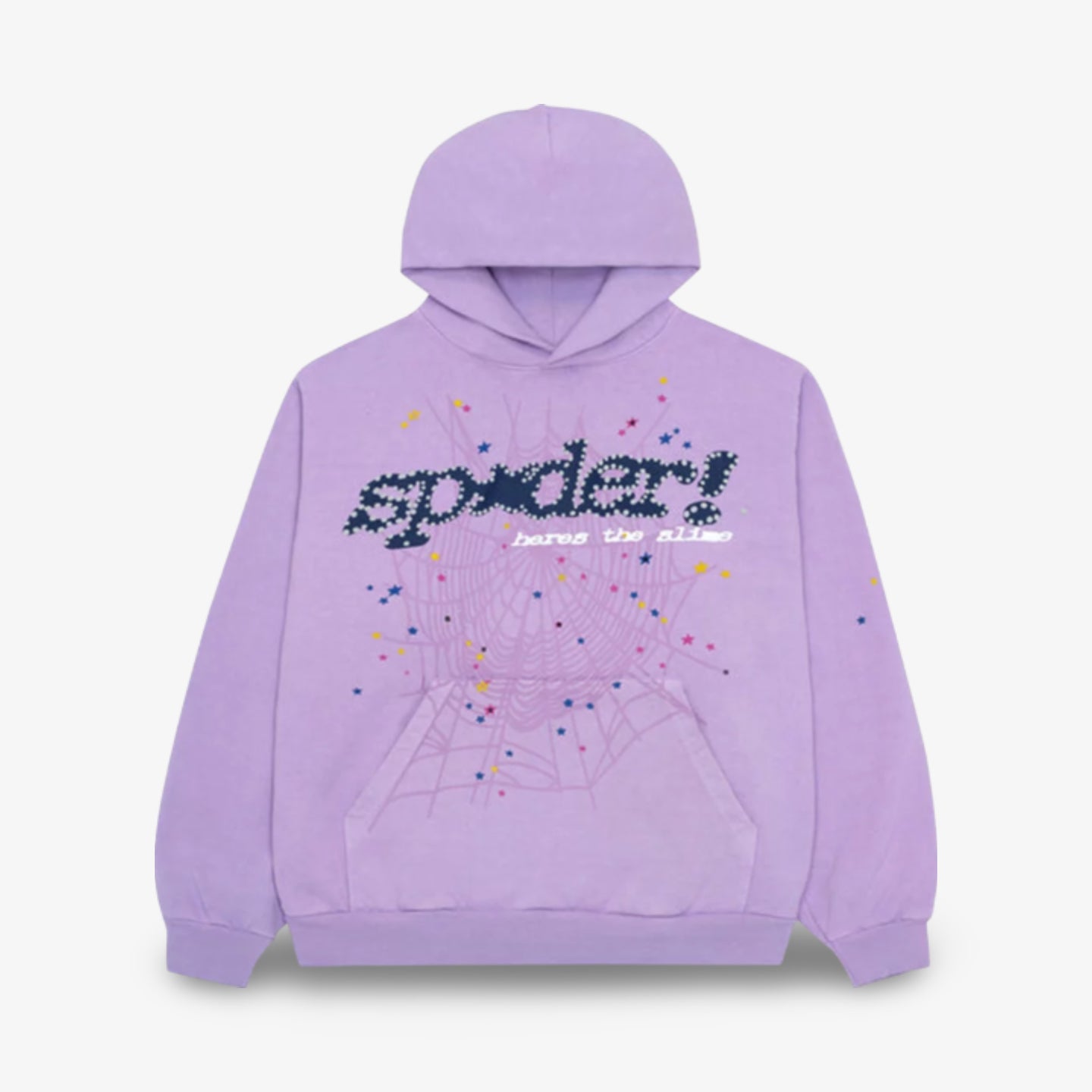 Sp5der 'P*NK V2' Pullover Hoodie Acai Purple SS23