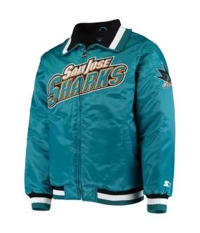 Starter Mens San Jose Sharks Varsity Jacket