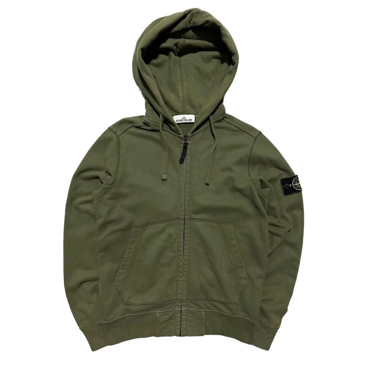 Stone Island Green Full Zip Hoodie