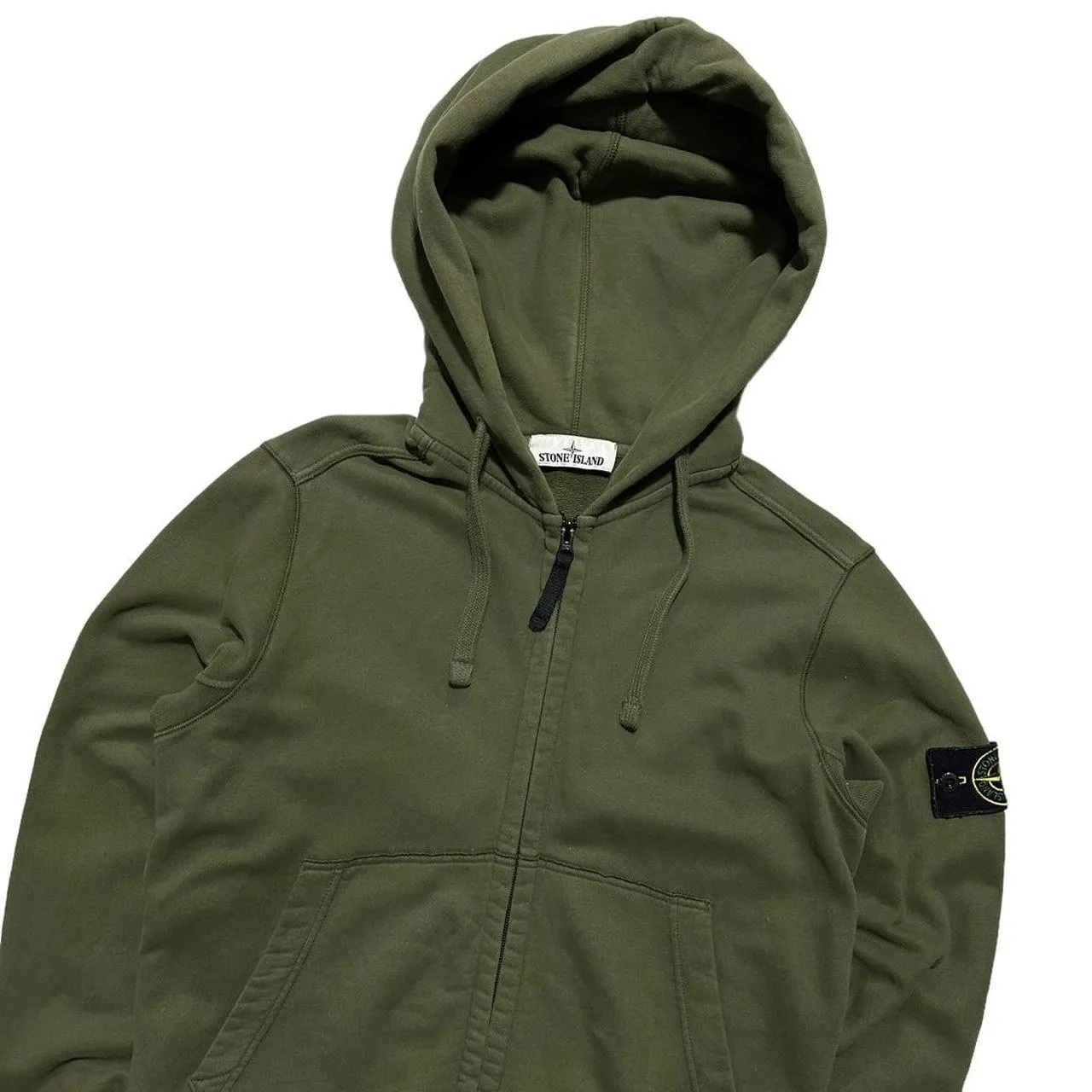 Stone Island Green Full Zip Hoodie