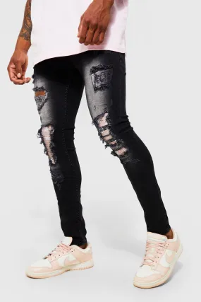 Super Skinny Bandana Biker Jean