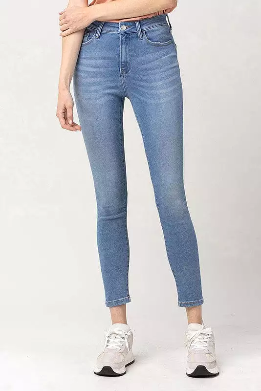 *Super Soft High Rise Crop Skinny Jean by Vervet*