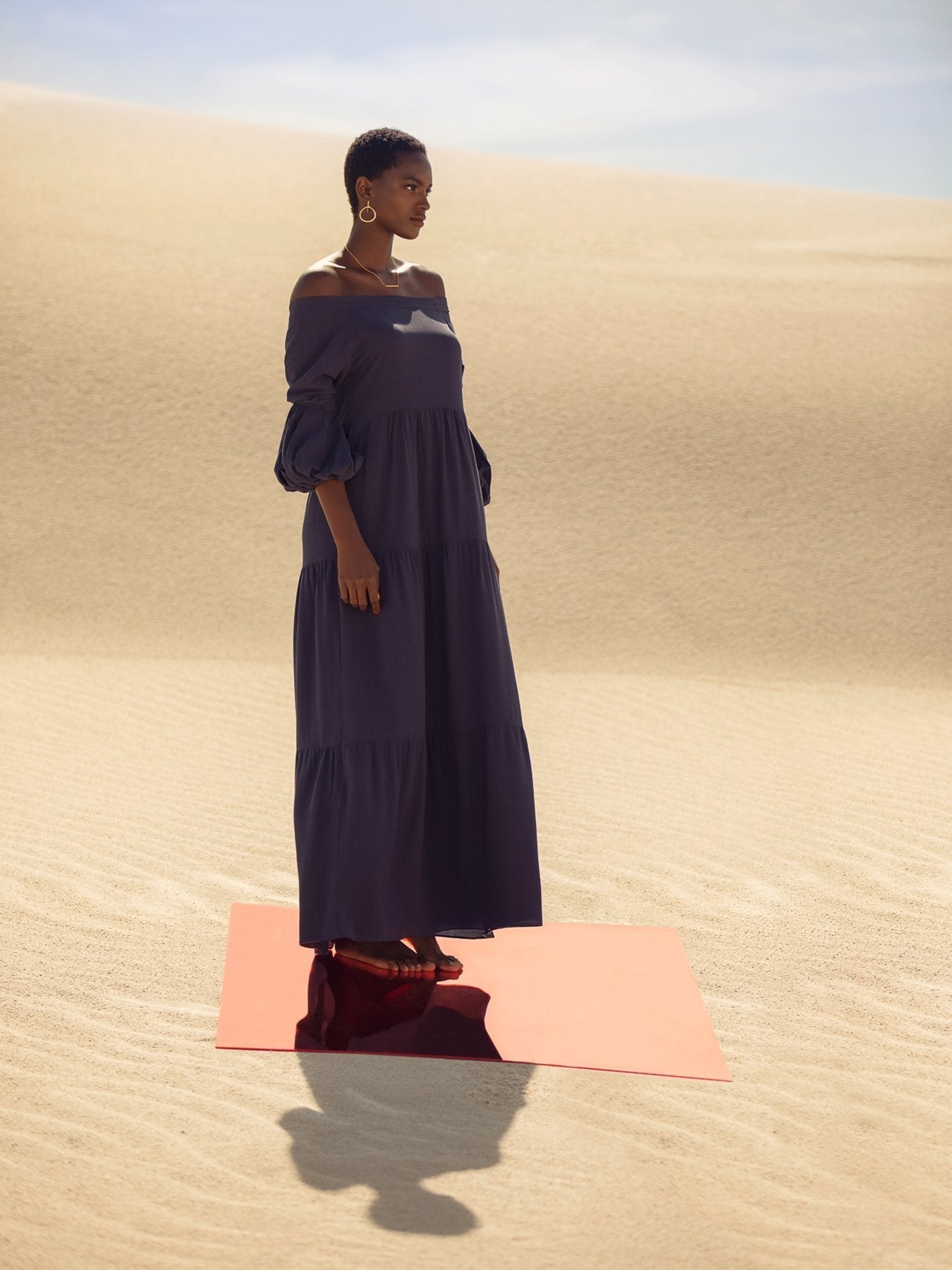 Sustainable Kudi Dress - Solid Navy