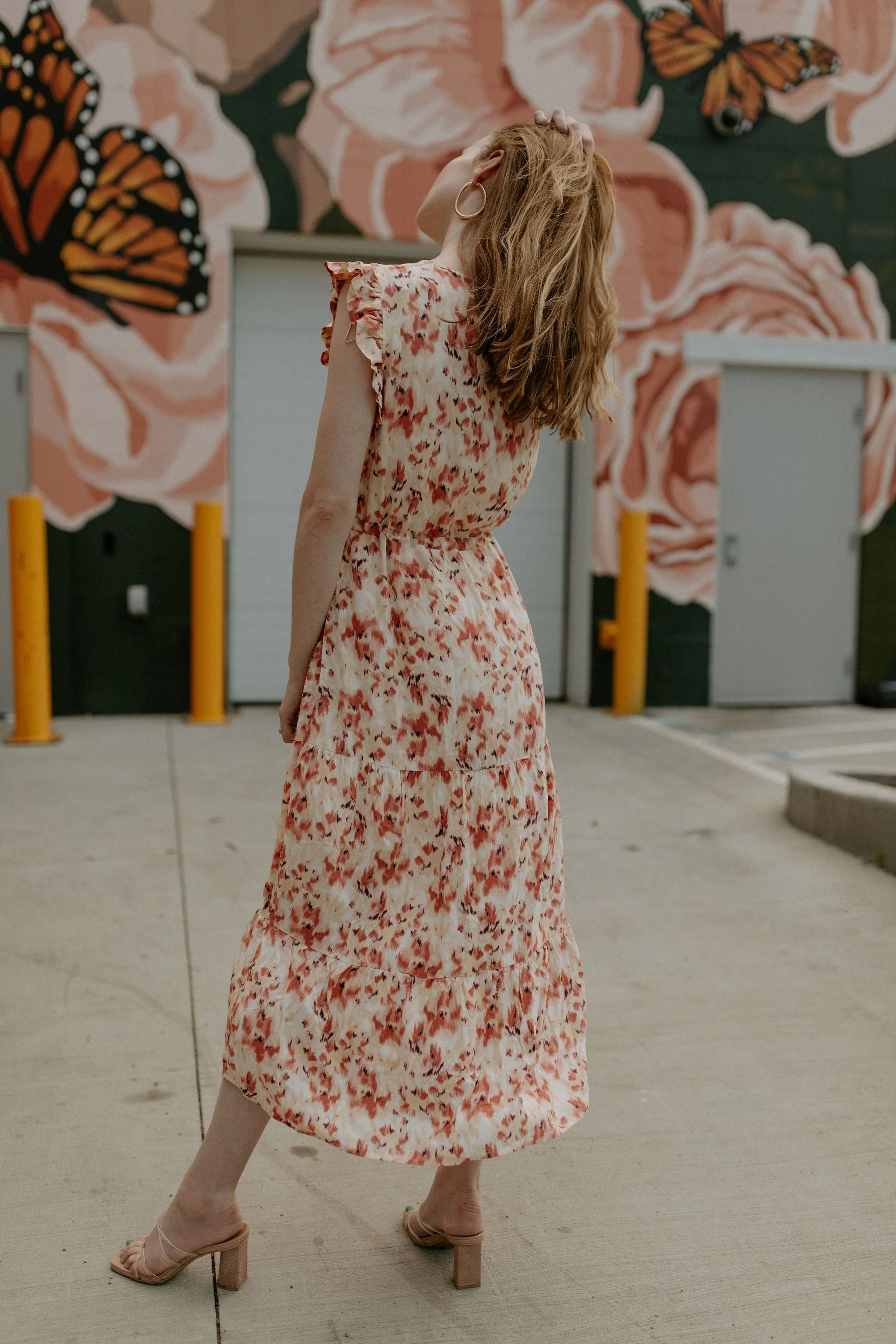 The Joella Frill Dress - Floral Mix - PLUS