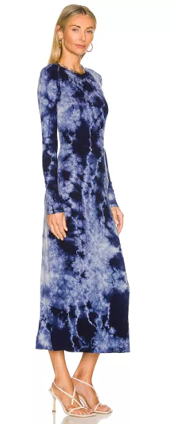 Tie Dye Knotted Midi Dress