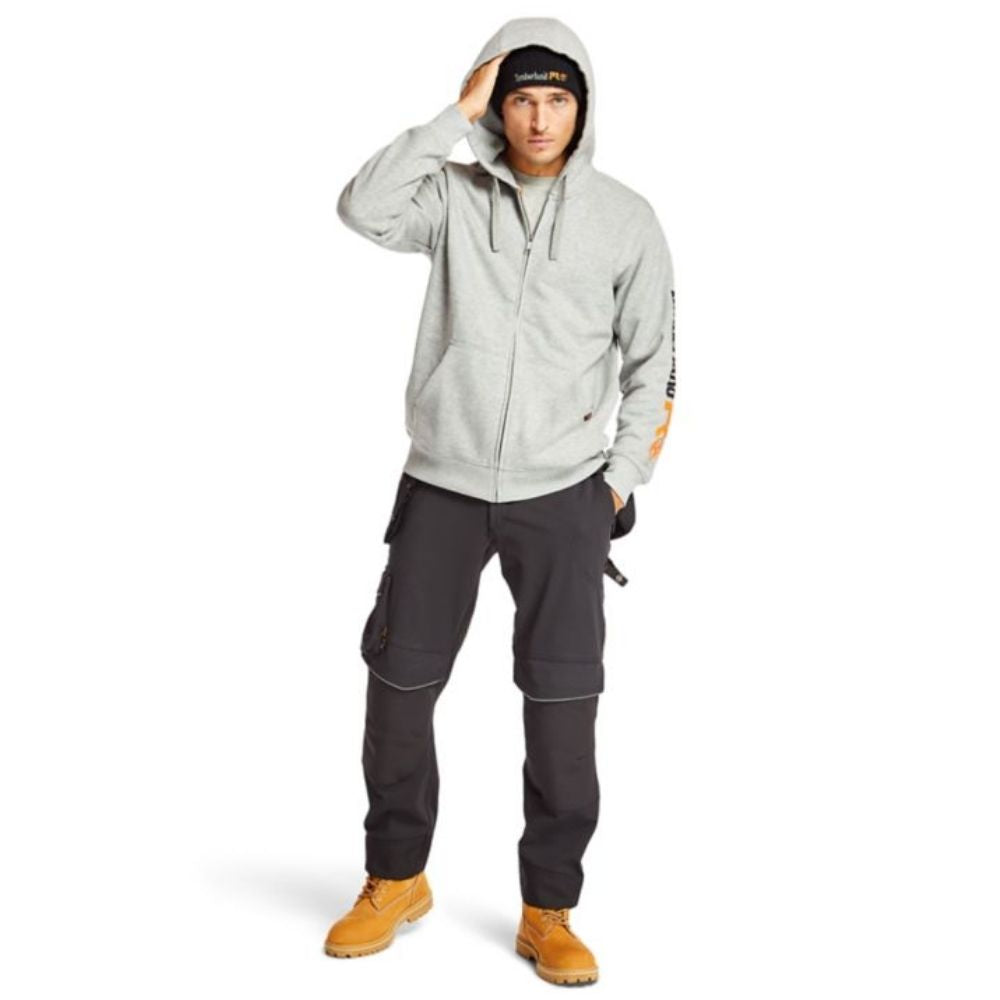 Timberland PRO Hood Honcho Full Zip Work Hoodie - Light Grey TB0A235XC81