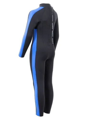 Two Bare Feet Flare 2.5mm Junior Wetsuit (Black/Blue)  The Junior Flare Full wetsuit features one of our stretchiest neoprene co