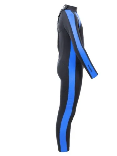 Two Bare Feet Flare 2.5mm Junior Wetsuit (Black/Blue)  The Junior Flare Full wetsuit features one of our stretchiest neoprene co