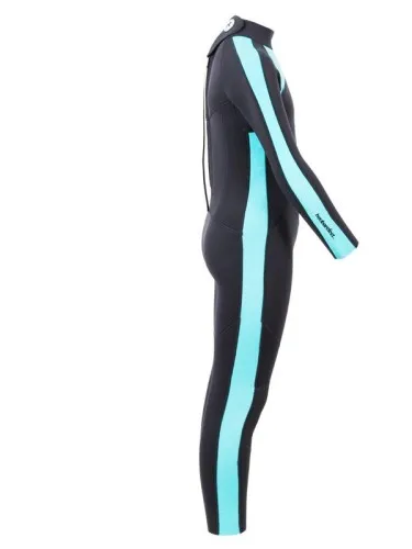 Two Bare Feet Flare 2.5mm Junior Wetsuit (Black/Mint)  The Junior Flare Full wetsuit features one of our stretchiest neoprene co