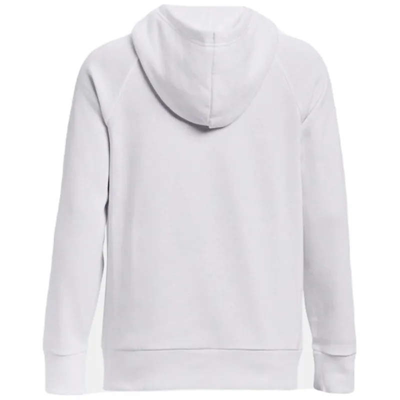 Under Armour Women's White/Black Rival Fleece Hoodie