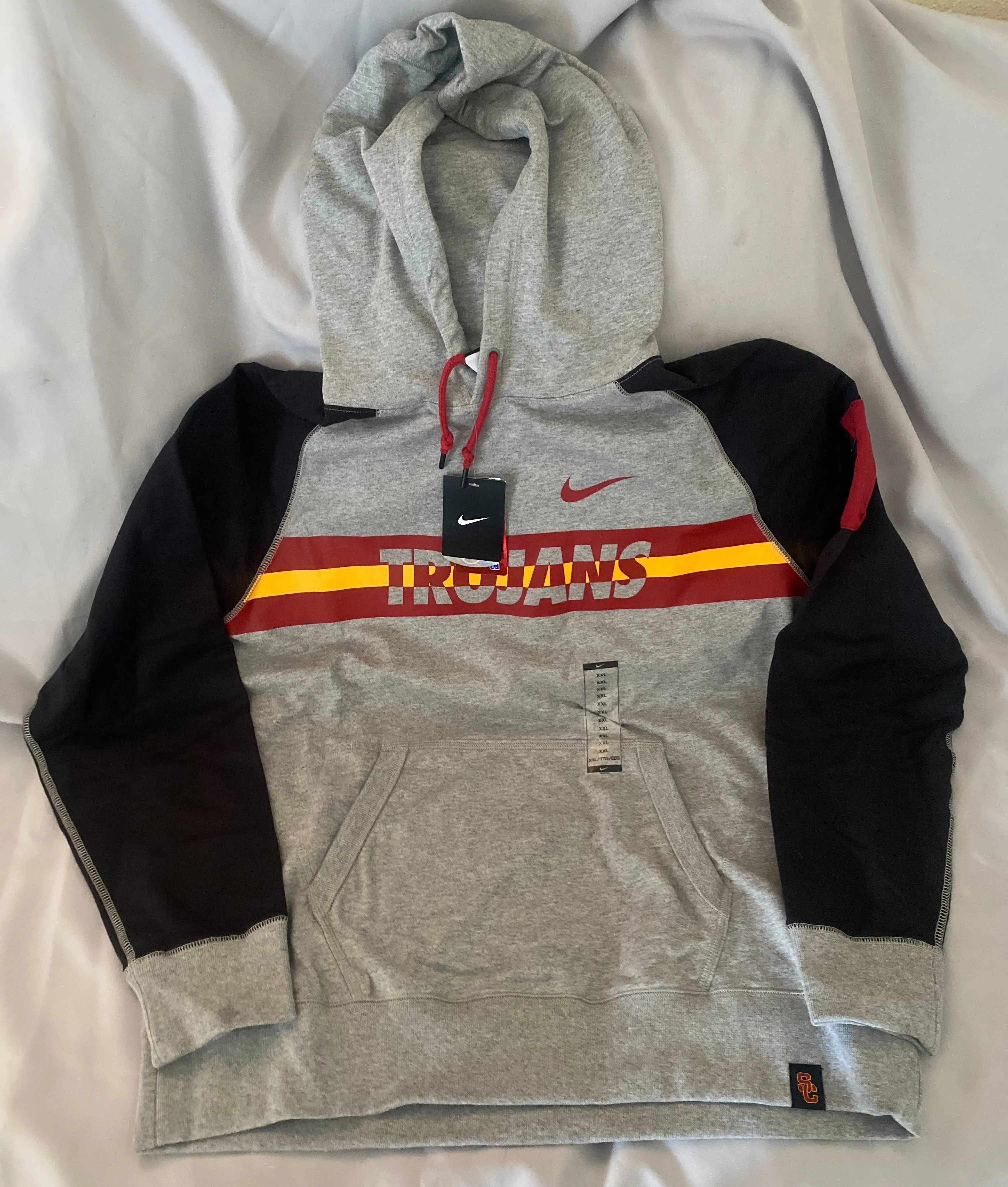 USC Trojans Nike Grey/Black Pocket Hoodie for Men