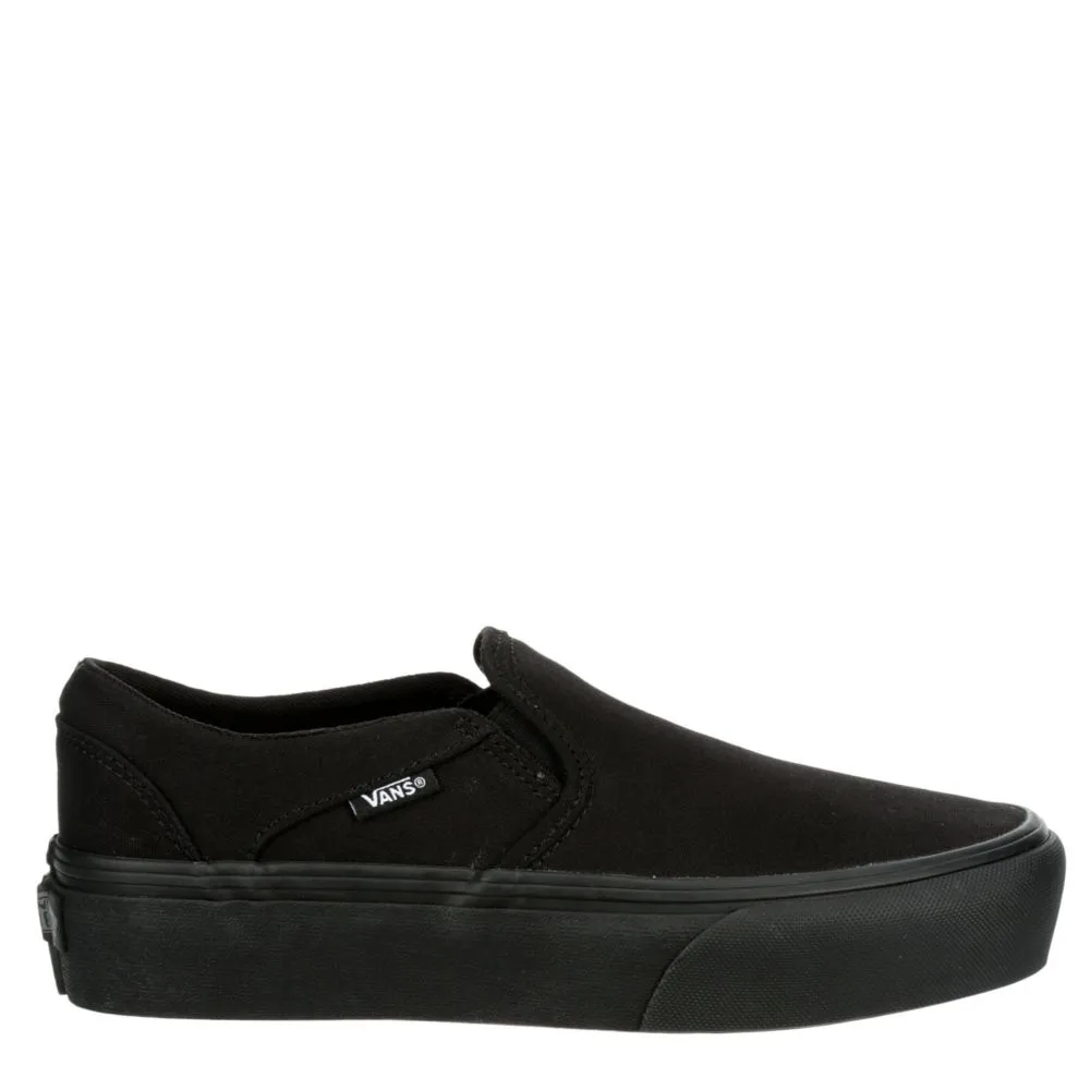 VANS  WOMENS ASHER PLATFORM SLIP ON SNEAKER