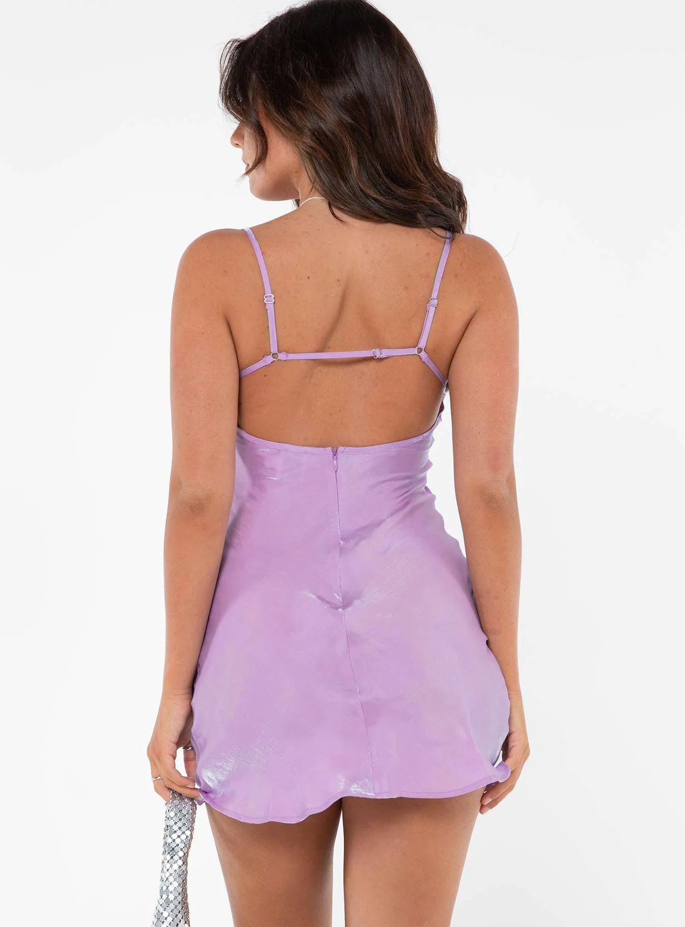 Violetta Mini Dress Purple Petite