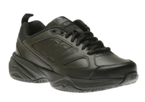 WID626K2 Slip-Resistant Black Leather Sneaker